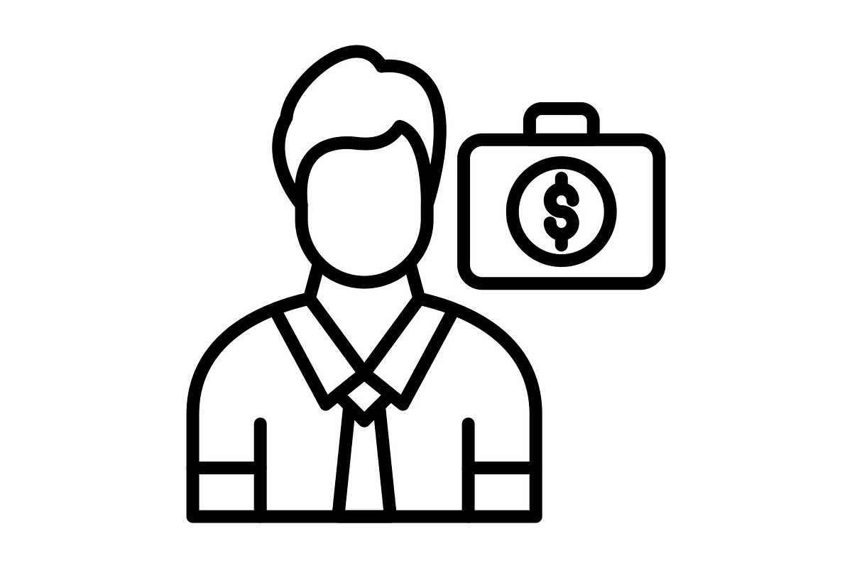 Businessman Line Icon, an Icon by Pexelpy