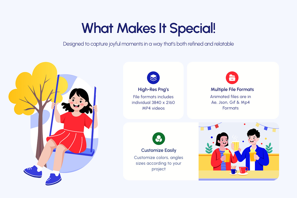 Animated Happy People Illustration, a Person Illustration by Brickclay (Photo 2 of 4)