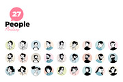People Avatars, a Person Illustration by PureSolution (Thumbnail 3 of 4)