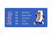 Doodle Daze - Adorable Slim Typeface, a Sans Serif Font by HipFonts (Thumbnail 7 of 7)