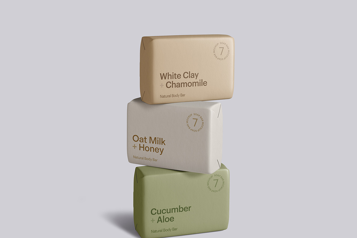 Soap Bar Mockup Bundle, a Packaging Mockup by GraphicWave (Photo 2 of 12)
