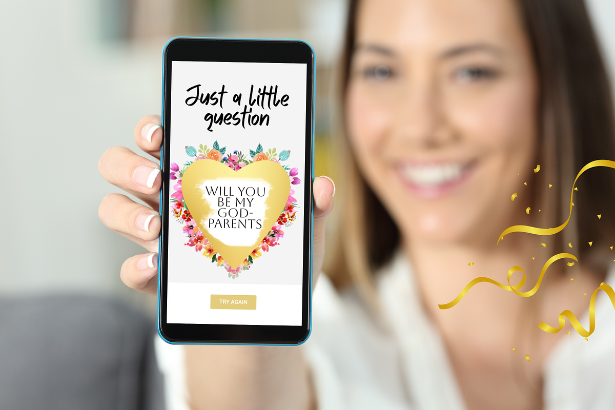 Godparents Proposal Scratch Card, an App Template by SunshineStudioBoutique (Photo 2 of 8)