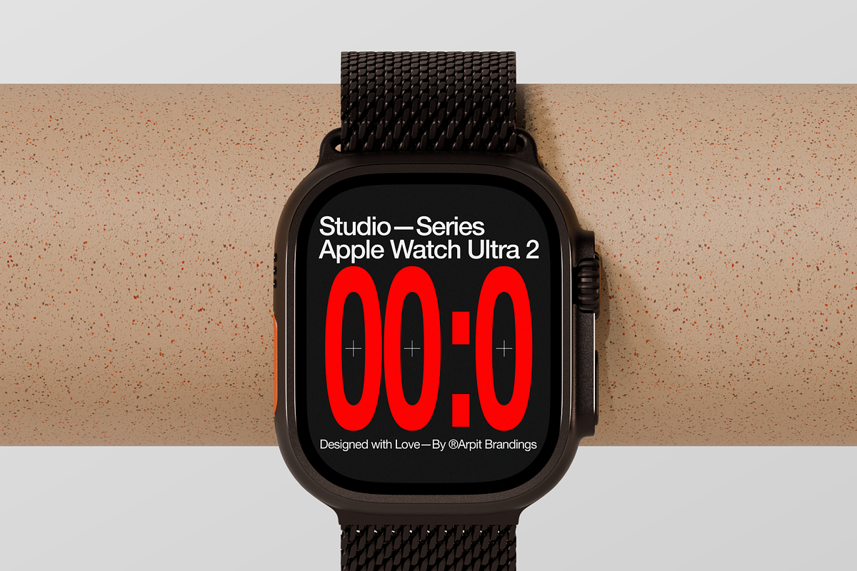 Apple Watch Ultra 2 Mockup, a Device Mockup by Arpit Brandings (Photo 4 of 6)