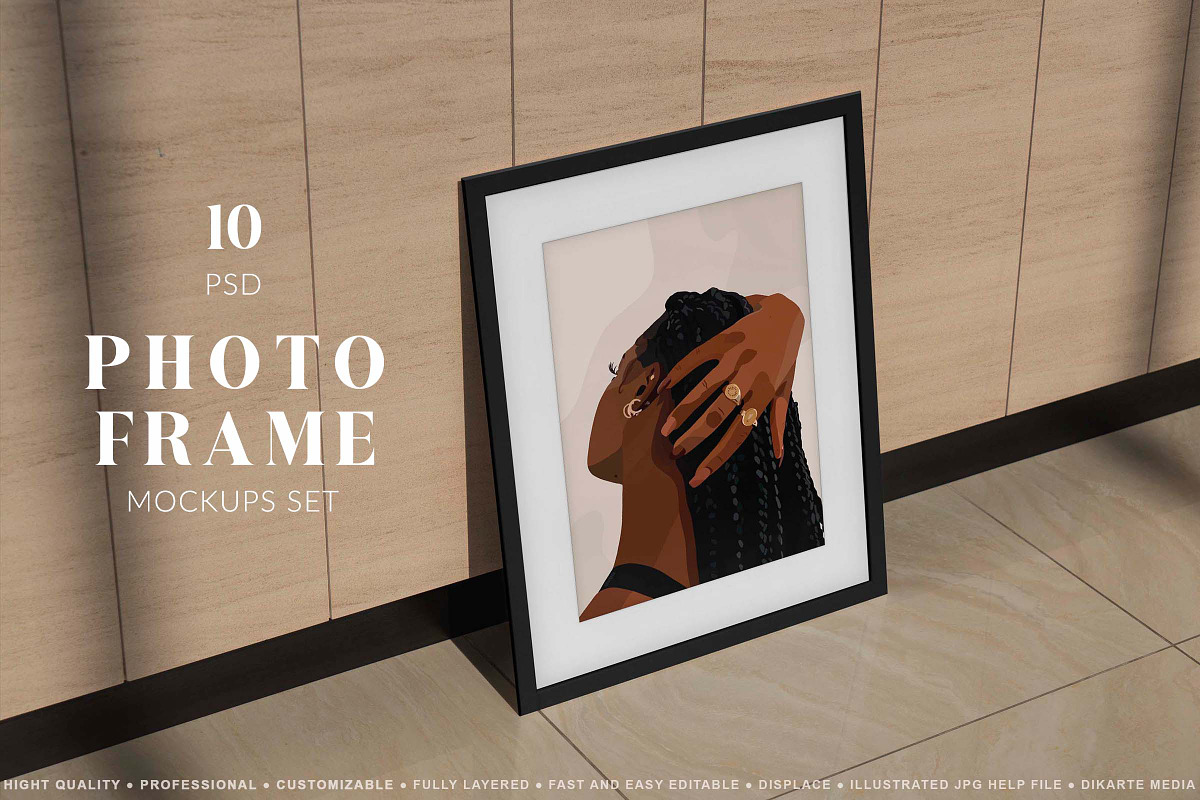 Photo Frame Mockups, a Print Template by Dikarte.Store (Photo 1 of 11)