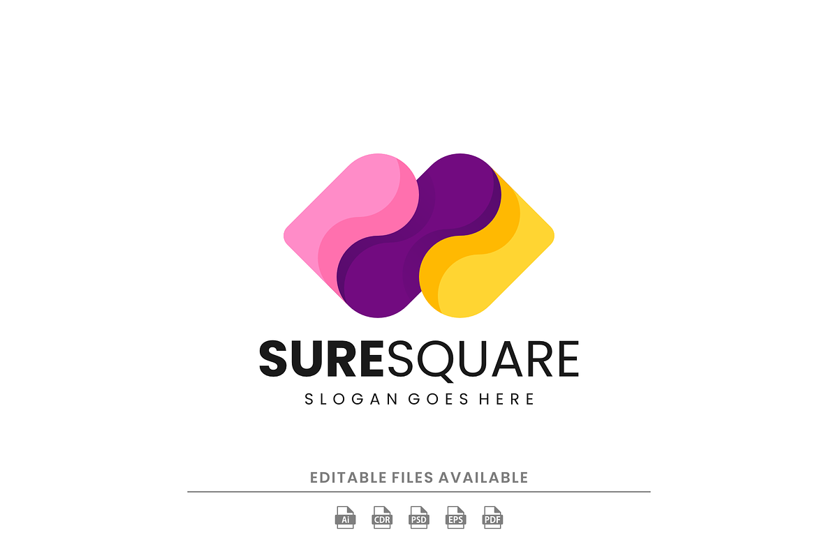 Flat Modern Square Logo Design, a Branding & Logo Template by Artnivora.Std