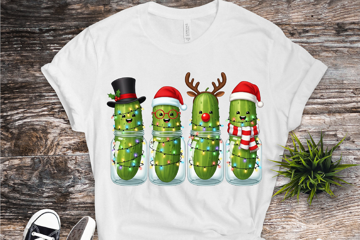 Christmas Pickles Sublimation Png, an Illustration by Rose Art (Photo 3 of 5)
