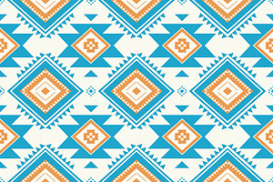 Colorful Aztec Geometric Pattern