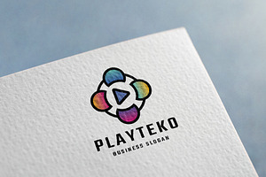 Playteko Stream Connect Logo, a Branding & Logo Template by Design_Planet