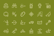 Adventure and Exploration Icon Set, an Outline Icon by Prosymbols (Thumbnail 7 of 8)