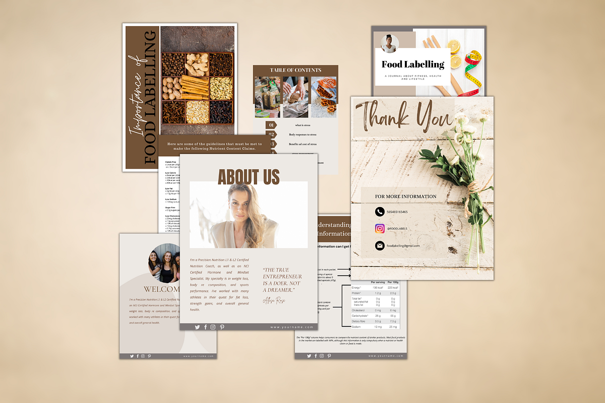 Importance of Reading Food Labels, a Books & Magazine Mockup by Millennials Marketing (Photo 2 of 7)