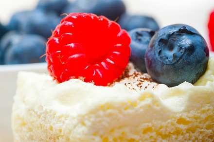 fresh raspberry and blueberry cake, a Food & Drink Photo by keko64