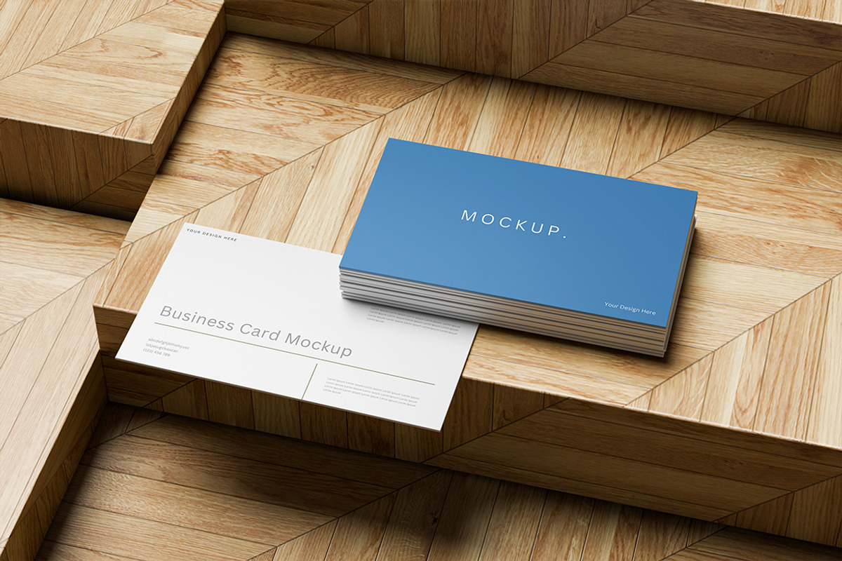 Business Card Mockup, an Advertising Mockup by Design Source_ (Photo 3 of 3)
