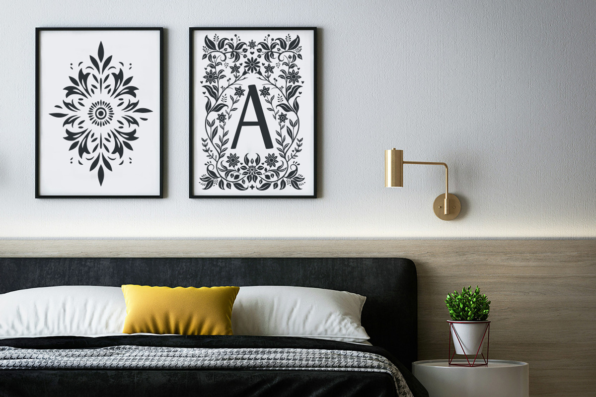 100 Folk Art vector linocut prints, an Object Graphic by DariSmartArt (Photo 6 of 16)