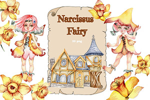 Narcissus Fairy Clipart