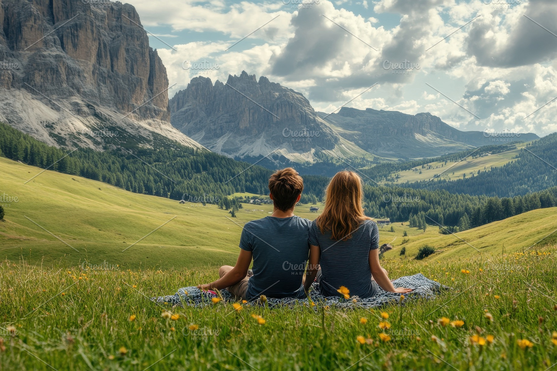 Young couple in love enjoying, a Photo by Pavel_design