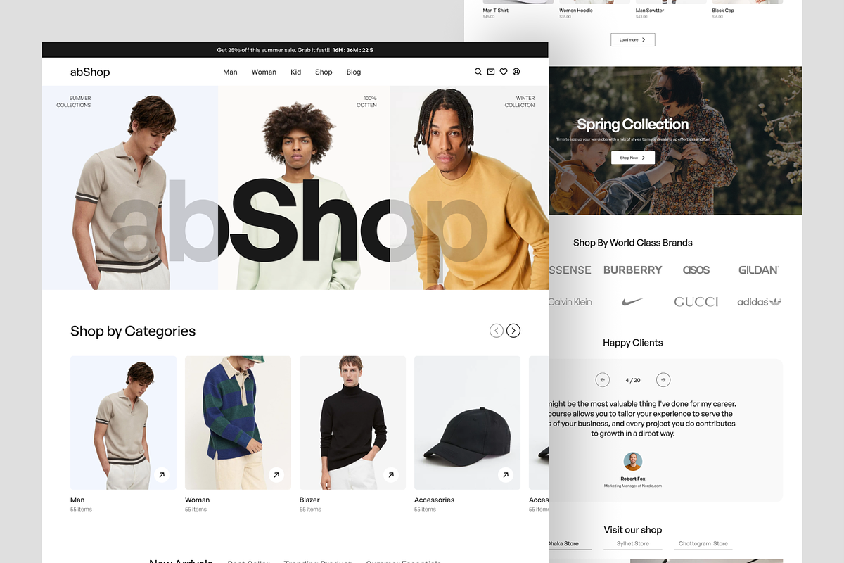 E-Commerce Landing Page Design, a Landing Page Template by Ahmed Rubel (Photo 2 of 4)