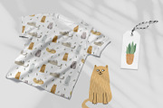 Cats and Plants Clipart and Patterns, an Animal Illustration by Anna Druzhkova (Thumbnail 22 of 23)