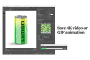 280ml Can Animated Mockup, a Packaging Mockup by rebrandy (Thumbnail 7 of 11)
