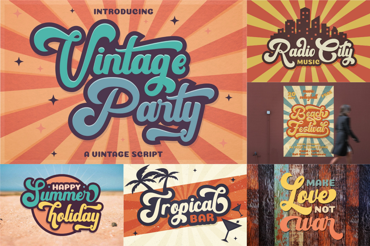 Best Vintage Font Bundles, a Script Font by PutraCetol Studio (Photo 2 of 18)