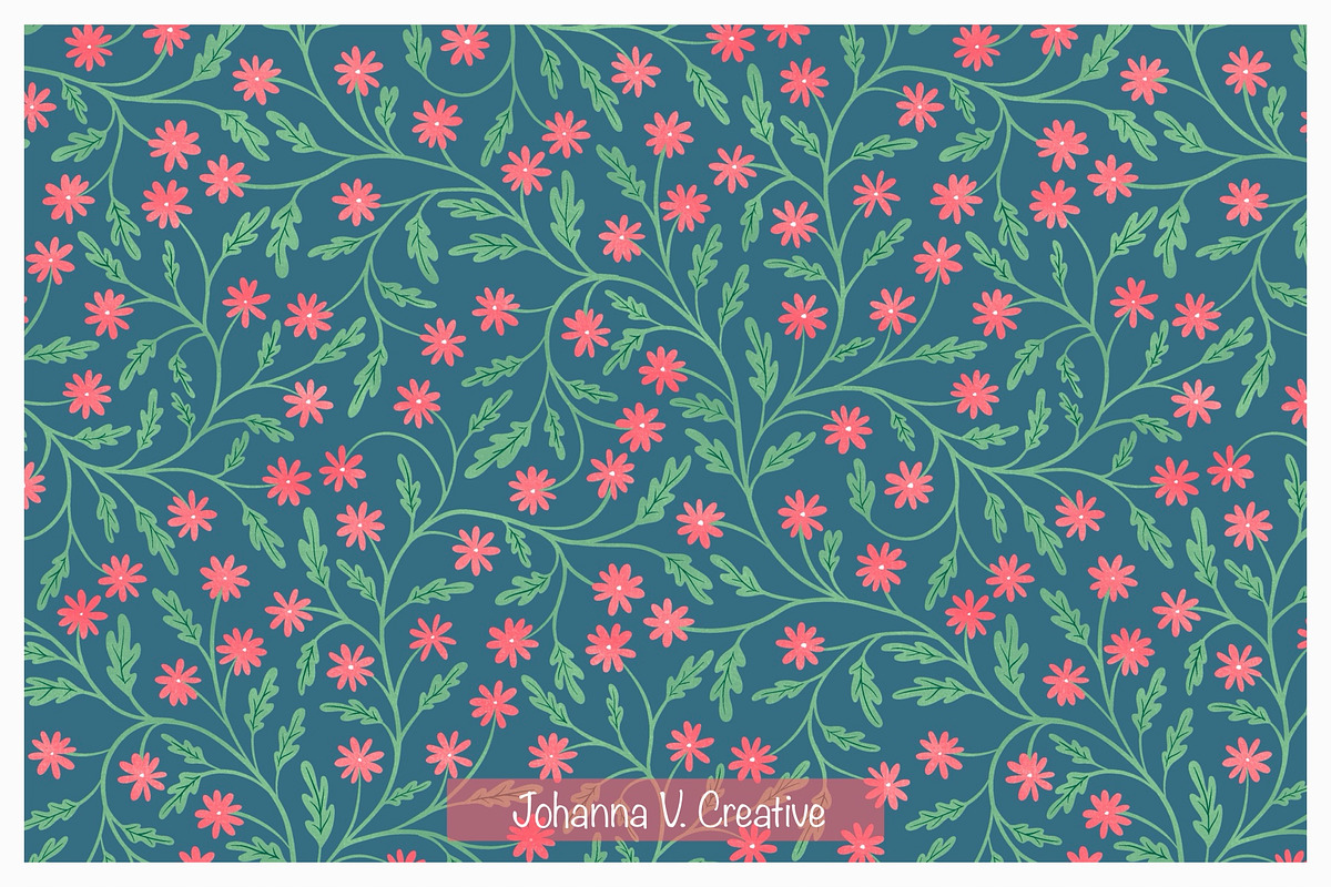 Ultimate Spring Pattern Collection, an Illustration by Johanna V. Creative (Photo 9 of 21)