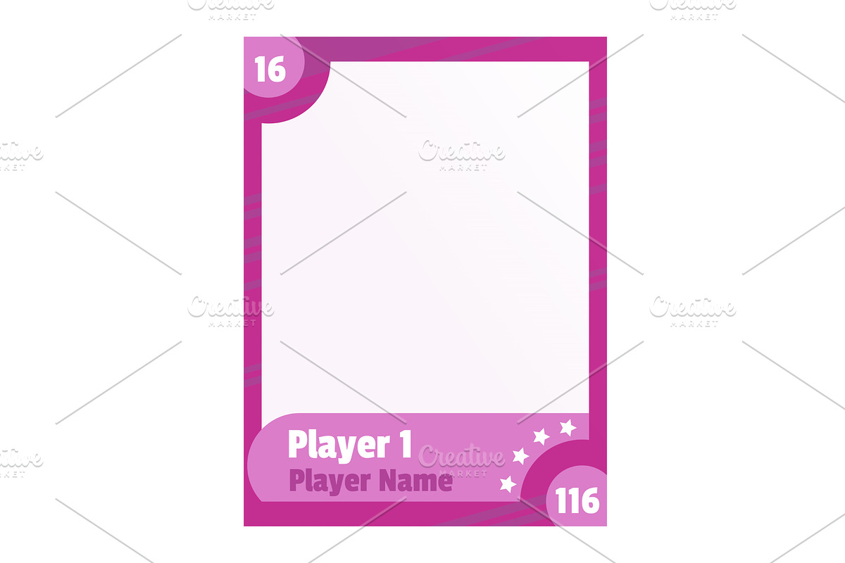 Game sports card template, a Sport Illustration by Things for designers