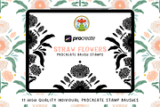 Procreate Brush Stamps - Strawflower, a Brush Add-On by Gabba Delgado (Thumbnail 1 of 4)