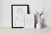 Body Positive Line Art Collection, a Healthcare Illustration by mejorana (Thumbnail 5 of 10)