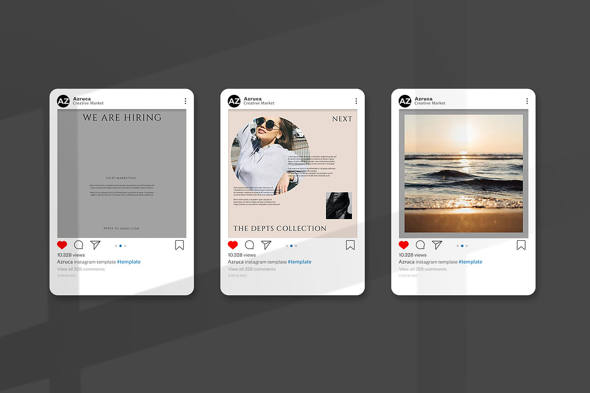 Wadon Fashion Instagram | Photoshop, a Social Media Template by Azruca (Photo 7 of 8)