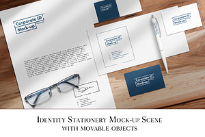 Identity Stationery Mock-up Scene