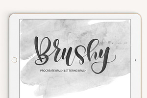 Brushy Lettering Brush for Procreate