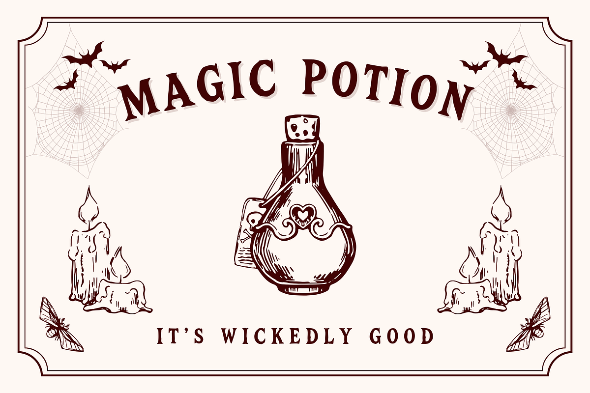 Gothic Horror is a distressed font, a Serif Font by Brown Cupple (Photo 3 of 8)