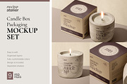 Candle Mockup Set, a Cups & Container Mockup by mockupatelier (Thumbnail 1 of 12)