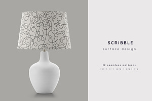 Scribble Seamless Patterns Set, a Pattern Graphic by Curly_Pat