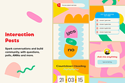 Poppin' Shapes Instagram Posts CANVA, a Social Media Template by Sweet Stash (Thumbnail 4 of 12)