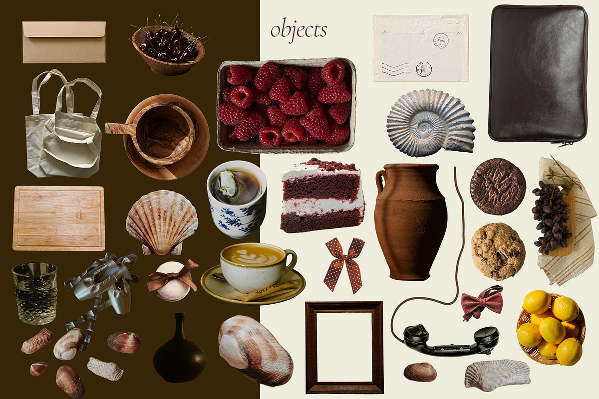brown sunset - collage pack, an Object Graphic by Ashiya Pixel (Photo 6 of 8)