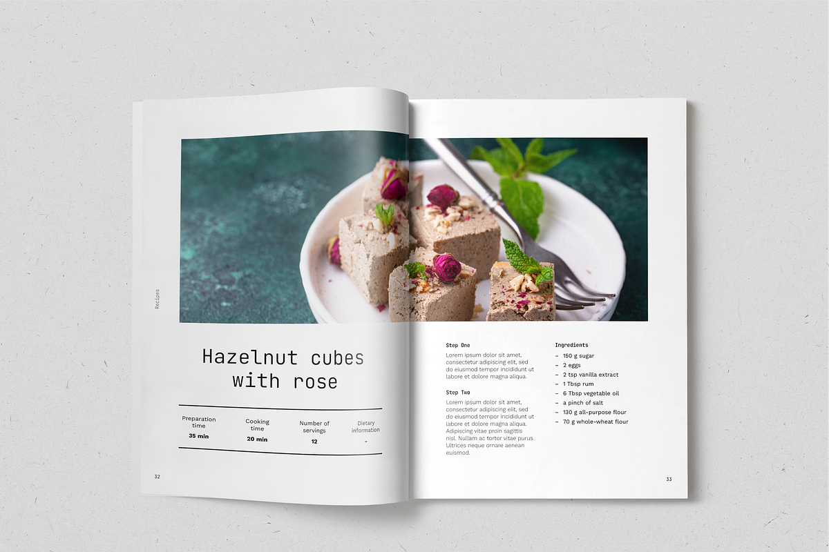 Healthy Desserts Recipe Book, a Magazine Template by SonaGeciova (Photo 18 of 19)
