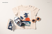 Infant T-shirt Mockup Set, a Shirt Mockup by creatsy5 (Thumbnail 4 of 7)