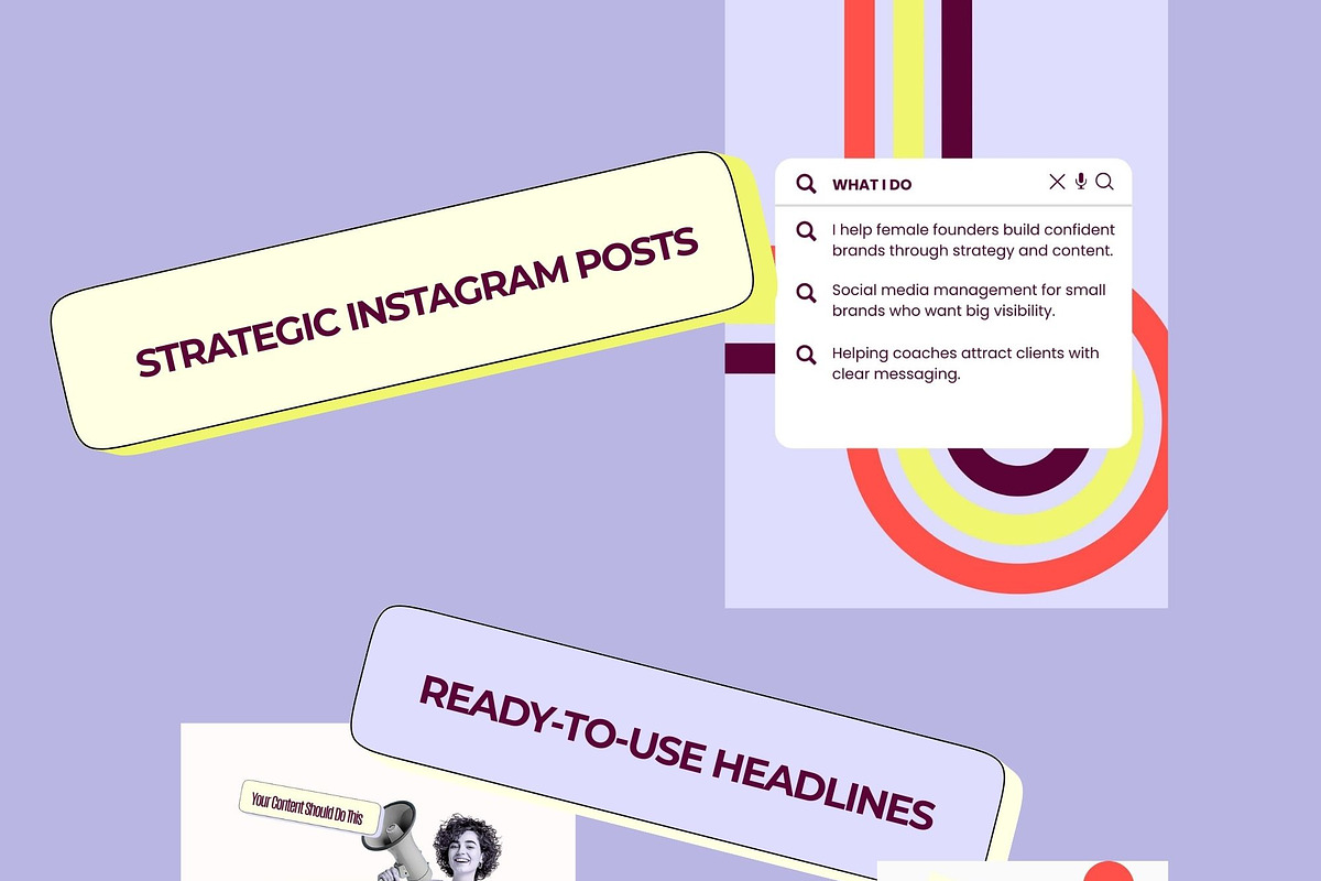 Coach Instagram Canva Templates, a Social Media Template by MOAROShop (Photo 5 of 10)