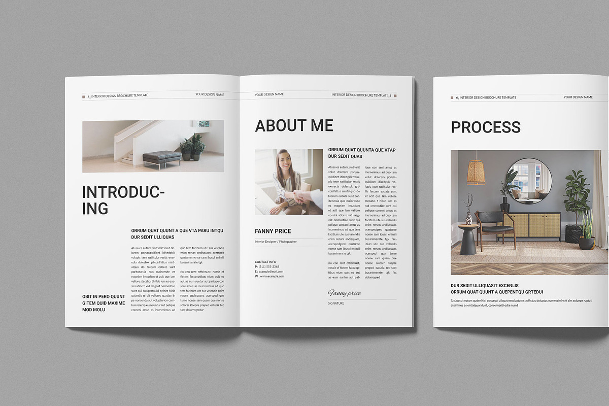 Interior Design Brochure Template preview 3