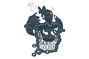 6 Vector Skulls, an Illustration by PaperBat (Thumbnail 3 of 4)