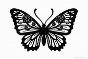 Flying Butterfly Vector Silhouette, an Illustration by Amazin_art (Thumbnail 15 of 21)