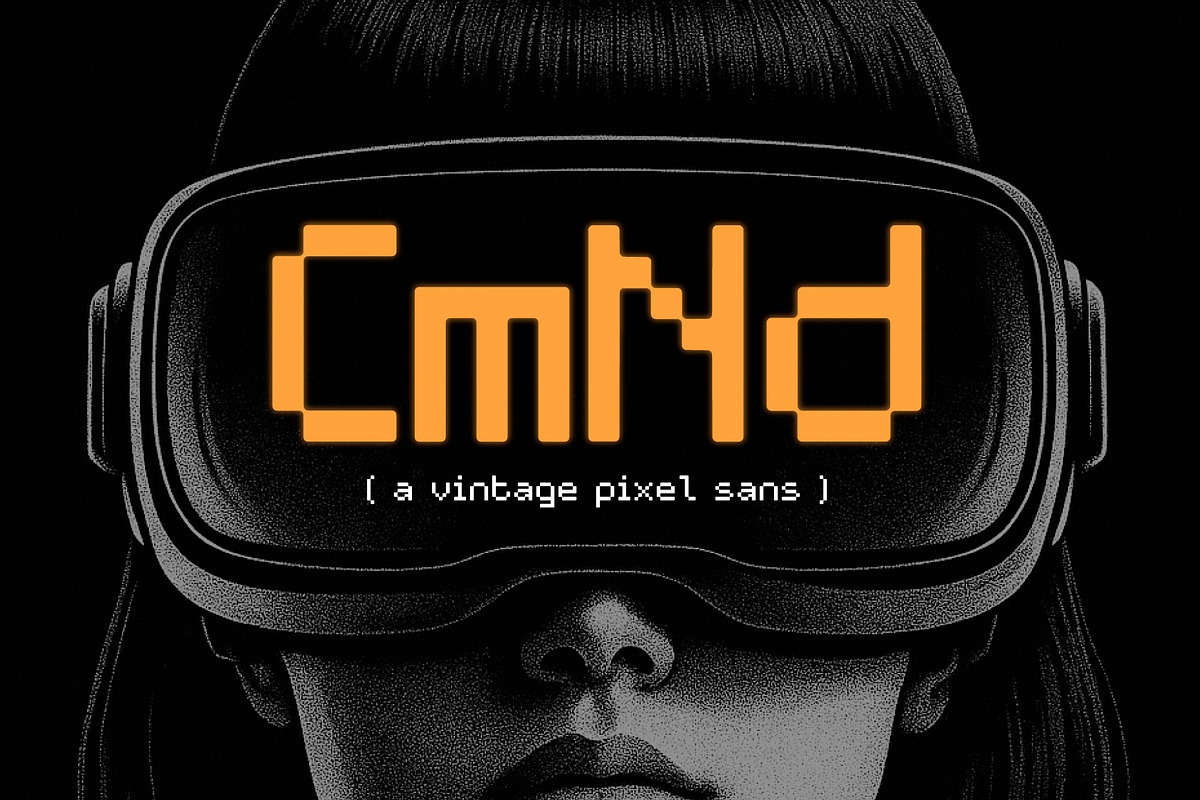 CmNd - A Vintage Pixel Sans, a Sans Serif Font by Loudoun Design Co. (Photo 1 of 6)