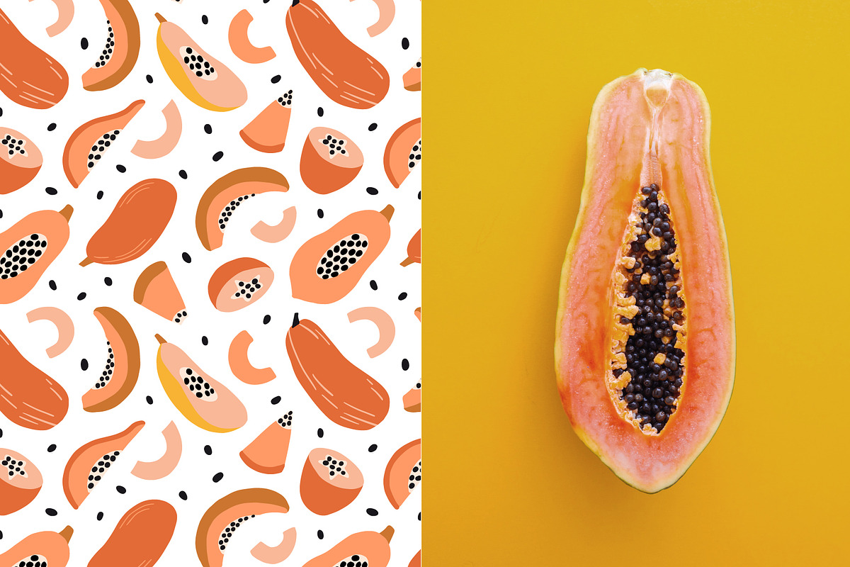 TROPICAL PARADISE patterns and friut, a Pattern Graphic by Lena Nikolaeva (Photo 5 of 16)