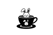 Cute Bunny Coffee Cup Vector Bundle, an Illustration by Designs_River (Thumbnail 31 of 49)