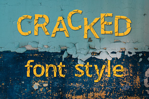 Cracked Font Style