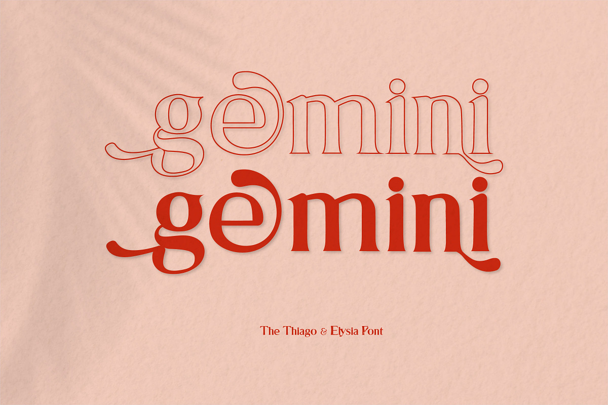 Thiago & Elysia Font, a Sans Serif Font by Digital Hustler (Photo 3 of 13)