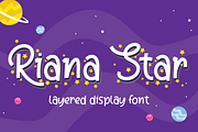 Riana Star - Display Font, a Script Font by Attype (Thumbnail 1 of 8)