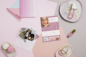 Beauty Influencer Media Kit Pink