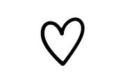 Hand Drawn Heart Doodle Vector Bundl, an Illustration by Creativeshirt (Thumbnail 9 of 48)