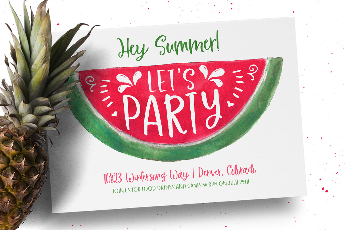 Fresh Picked Watercolor & Font Kit, a Font by Callie Rian & Co. (Photo 15 of 15)